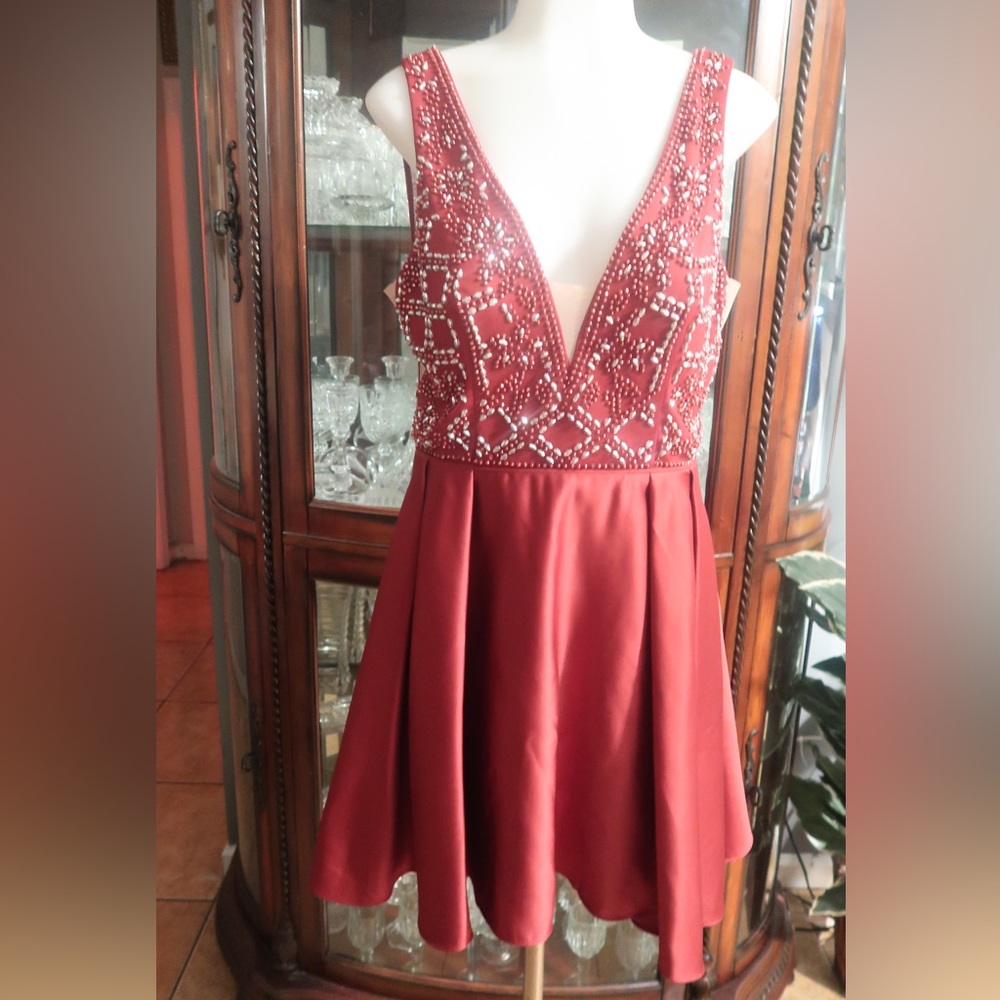 Blondie Nites by Stacy Sklar Beaded formal dress